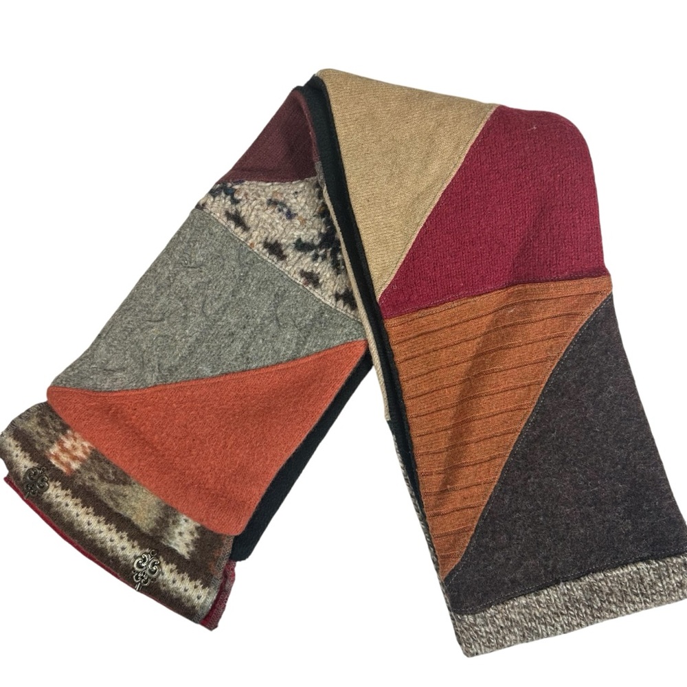 Baabaazuzu Wool Multi-Color Patchwork Mixed Media… - image 6